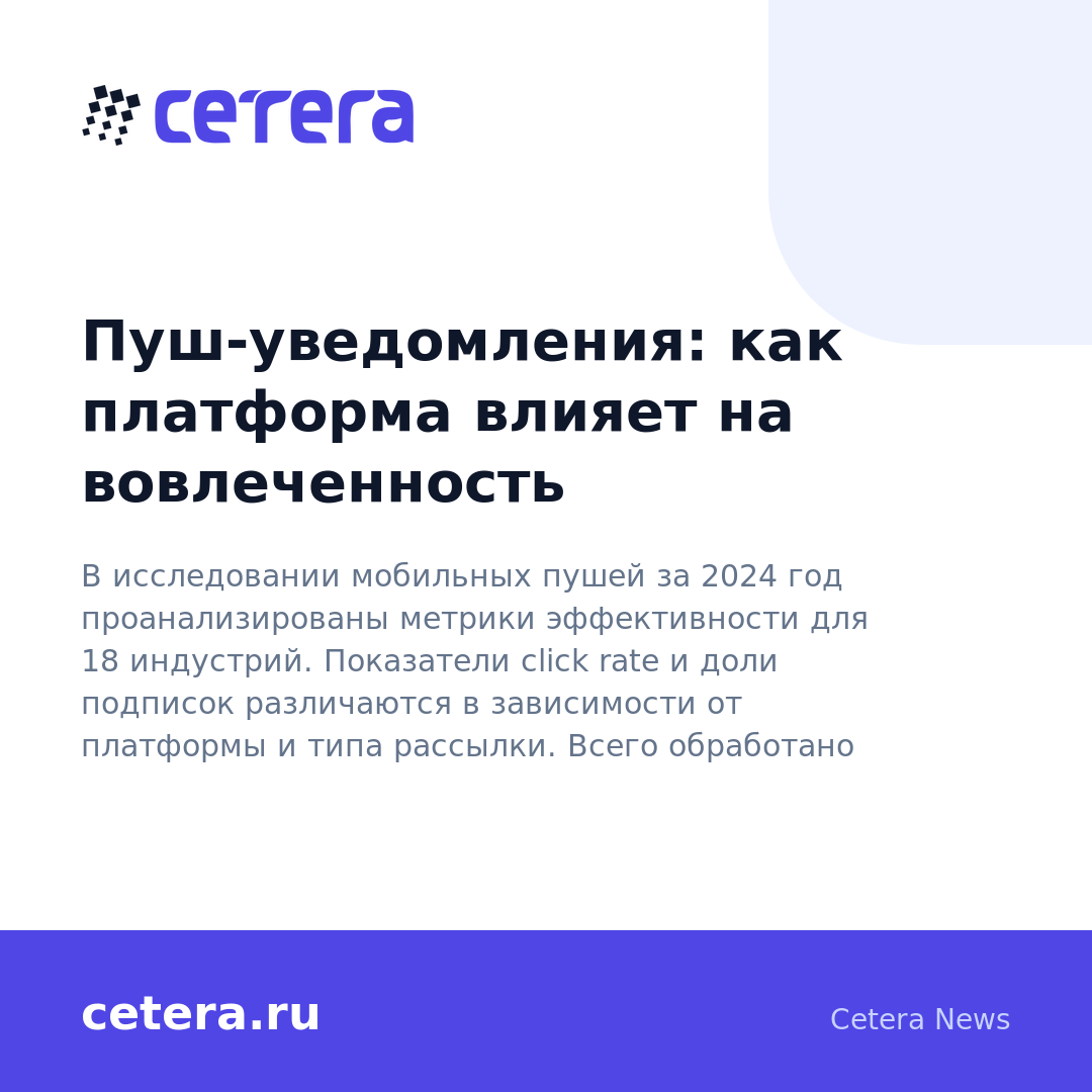 Пуш-уведомления: как платформа влияет на вовлеченность
